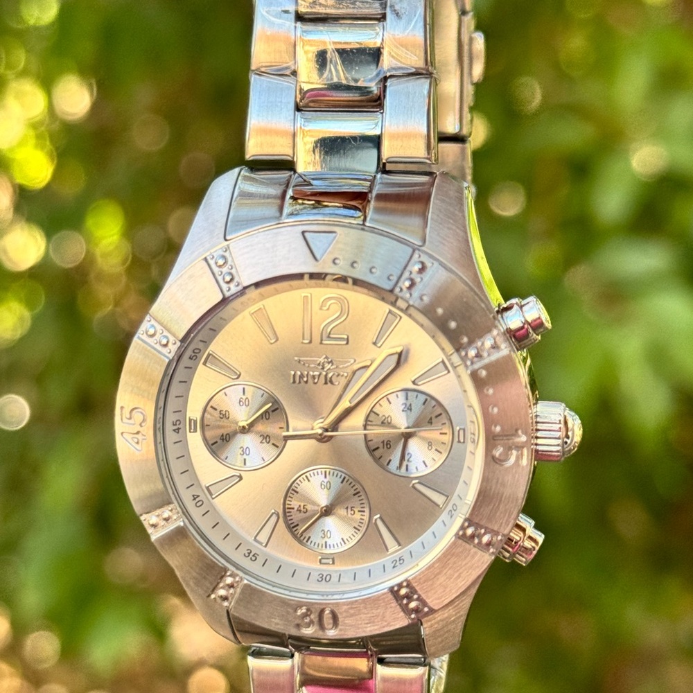 Invicta Angel Chronograph Women’s Stainless Steel Watch